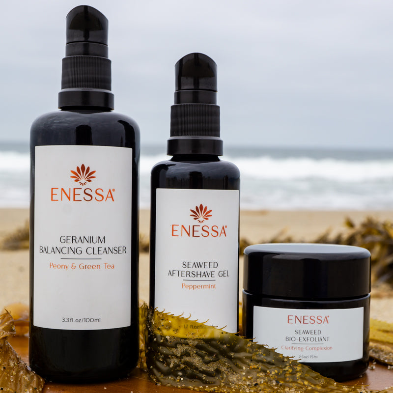 Men's Survival Kit - Geranium - Enessa Organic Skin Care